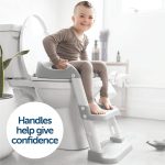 Potty Training Ladder - Soft Cushioned Seat, Adjustable Height, Collapsible, Non-Slip with Splash Guard - Ready Step Go! - Jool Baby - Image 7